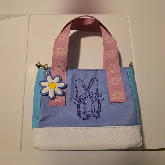 NWOT Loungefly Daisy Duck 85th Anniversary Mini Tote Crossbody Bag - Picture 1 of 5